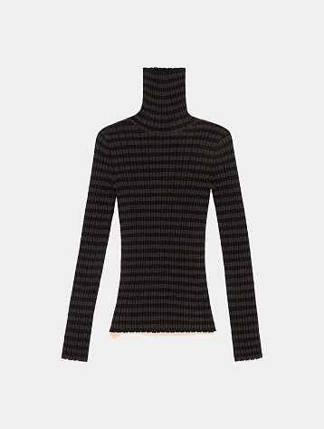 Женский бадлон MM6 Maison Margiela Ribbed Black
