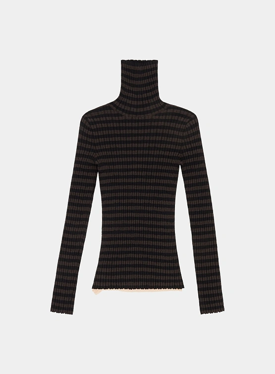 Женский бадлон MM6 Maison Margiela Ribbed Black