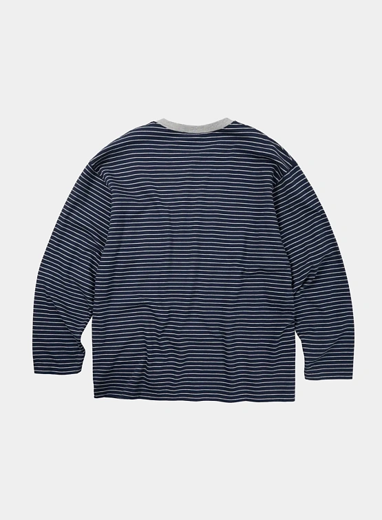 Лонгслив FrizmWORKS Stripe Oversized Relaxn Navy