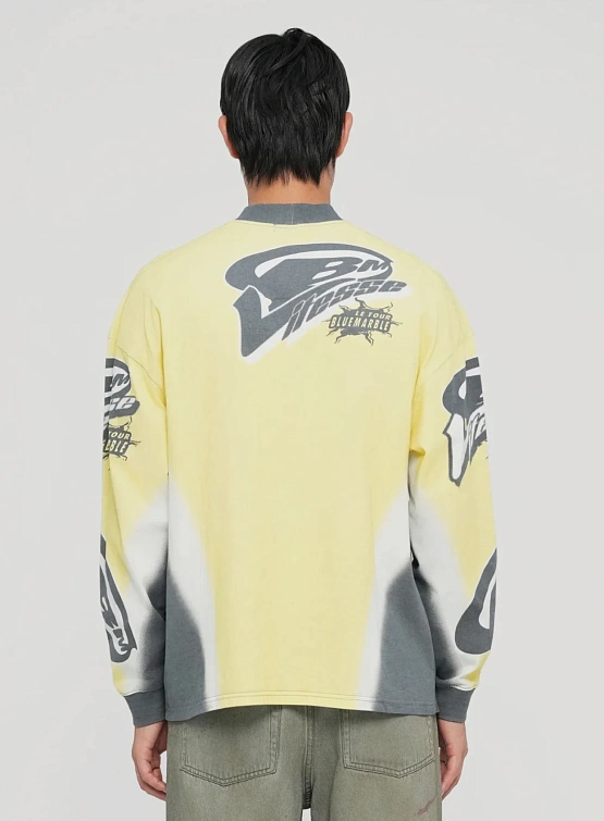 Лонгслив Bluemarble Motorcyle L/S Black/Yellow