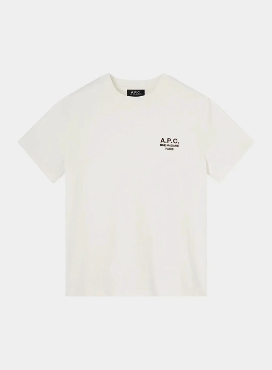 Футболка A.P.C. Standard Rue Madame Gots White/Brown