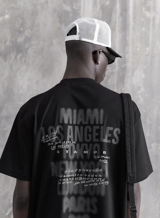 Футболка Stampd Locations Relaxed Tee Black