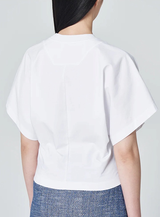 Женская футболка JUUN.J Wide Sleeve Crop T-Shirt White