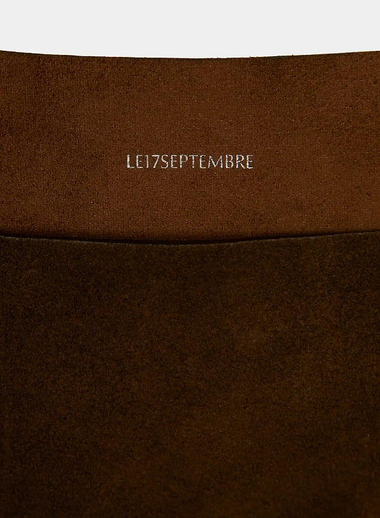 Сумка LE17SEPTEMBRE Suede Hobo Large Brown