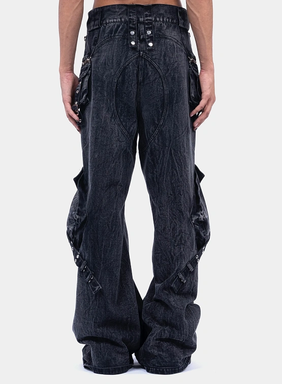 Джинсы NO/FAITH STUDIOS Cargo Denim Black