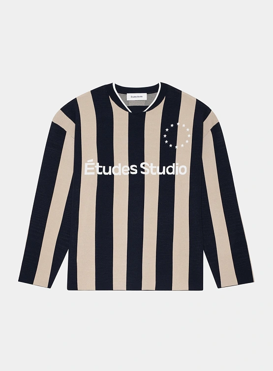 Лонгслив Études Soccer Striped Navy