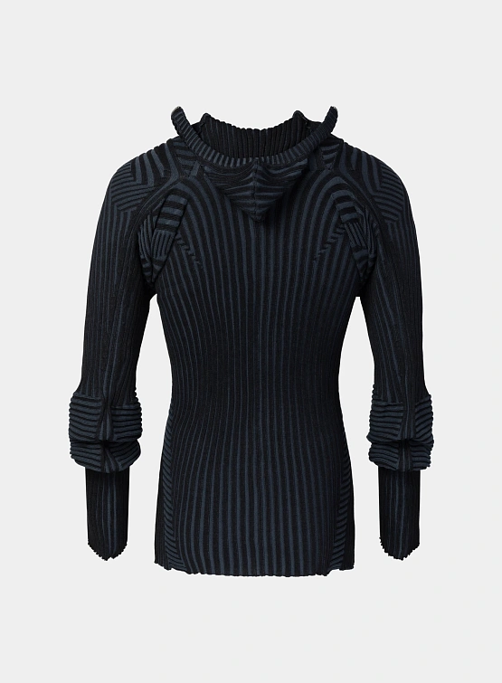 Кардиган LUEDER Healer Knit Zip Jacket Black Grey