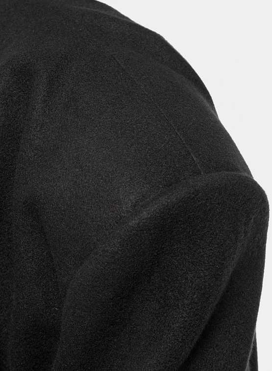 Пальто ARNODEFRANCE Collarless Wool Coat Black