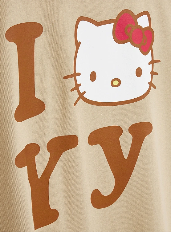 Футболка OPEN YY Kitty x YY T-Shirt Beige