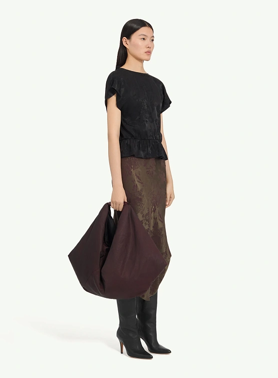 Женский топ MM6 Maison Margiela Jacquard Black