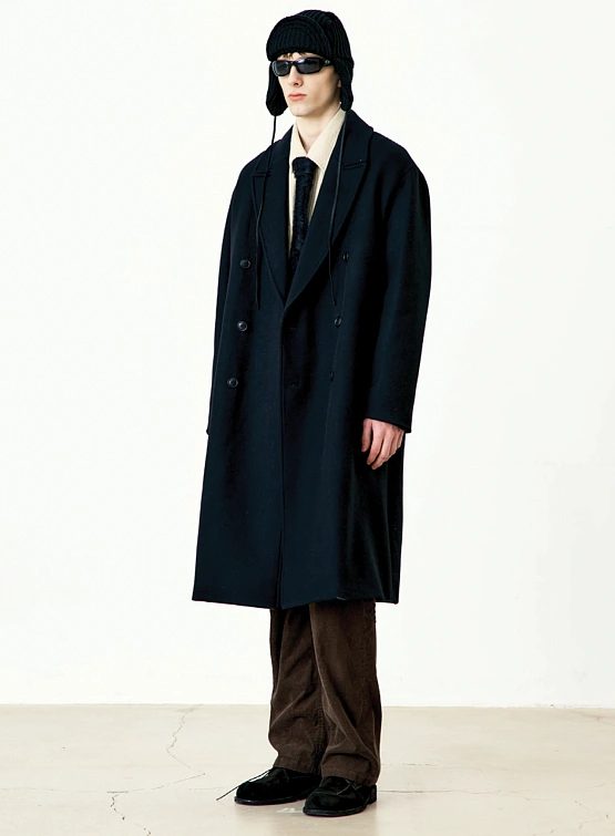 Пальто COOR MTR Over-Fit Double Long Coat Black