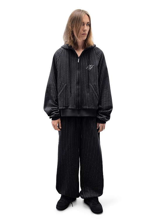 Зип-худи MADFRENZY Striped Black