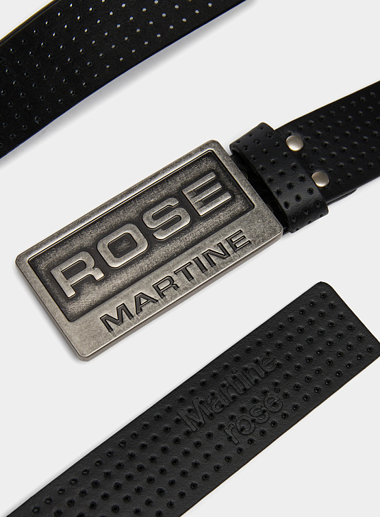 Ремень Martine Rose Perforated Sports Belt Black