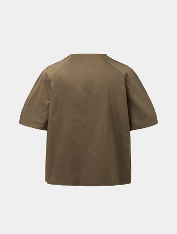 Топ AMOMENTO Raglan Cowl Neck Brown