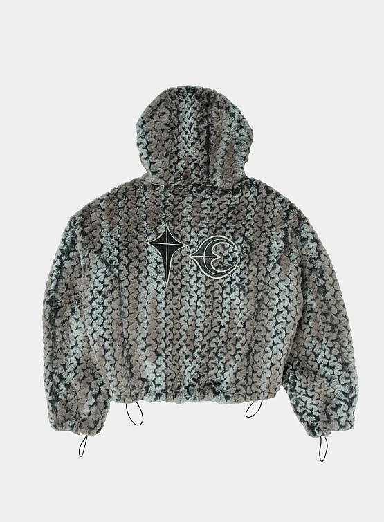 Флисовая куртка Thug Club TC Wavy Leopard Fur Ivory/Black