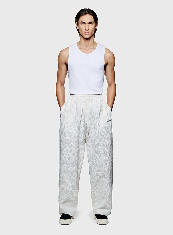 Брюки MKI MIYUKI ZOKU Seersucker Wide Leg Bone