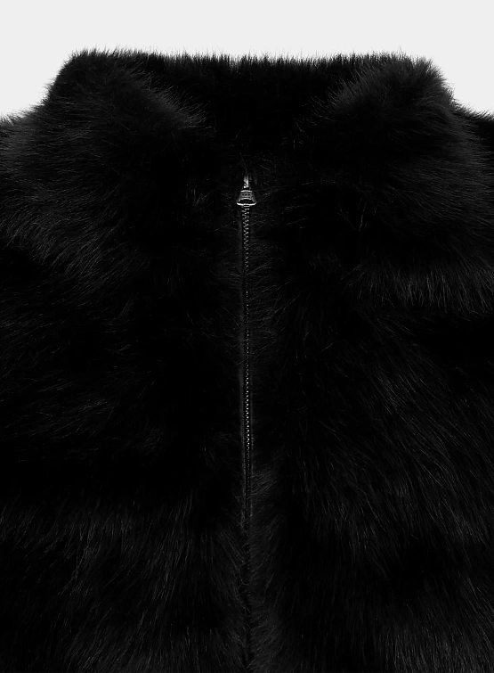 Женская шуба MARRKNULL Hooded Fur Black