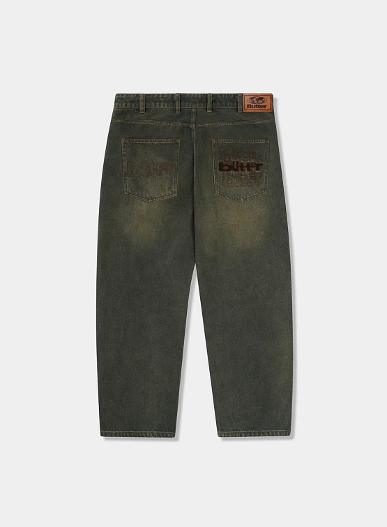 Джинсы Butter Goods Warped Jeans Dirty Wash Indigo