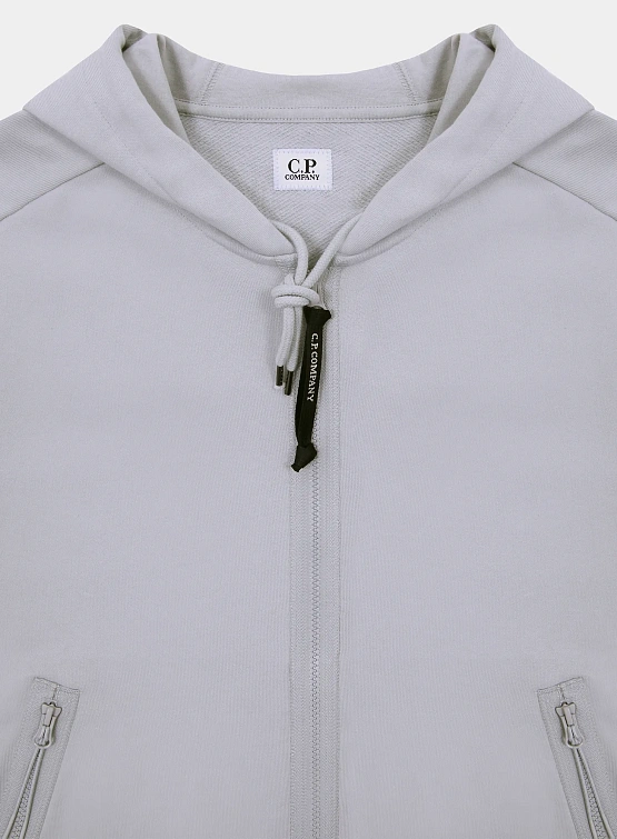 Зип-худи C.P. Company Diagonal Raised Fleece Blue Fox