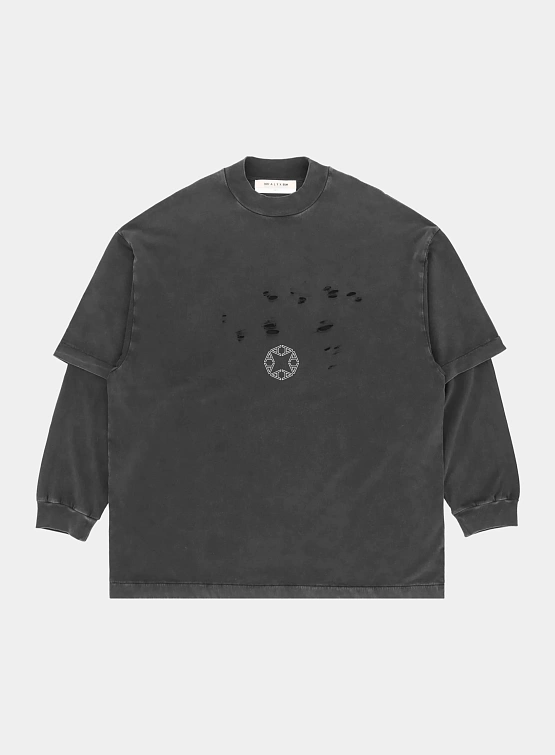 Лонгслив 1017 ALYX 9SM Laser Cut Logo T-shirt Black