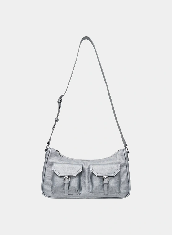 Женская сумка STAND OIL Joey Bag Mini Denim Silver