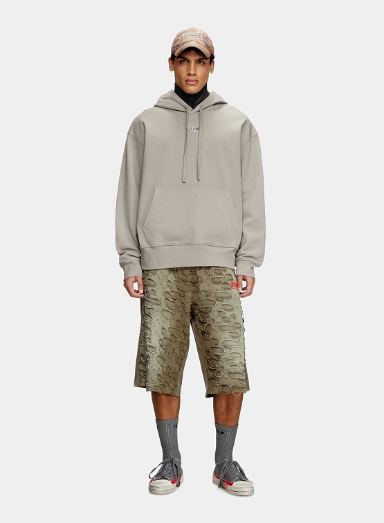 Худи Diesel S-Macs-Hood-Od Felpa Grey