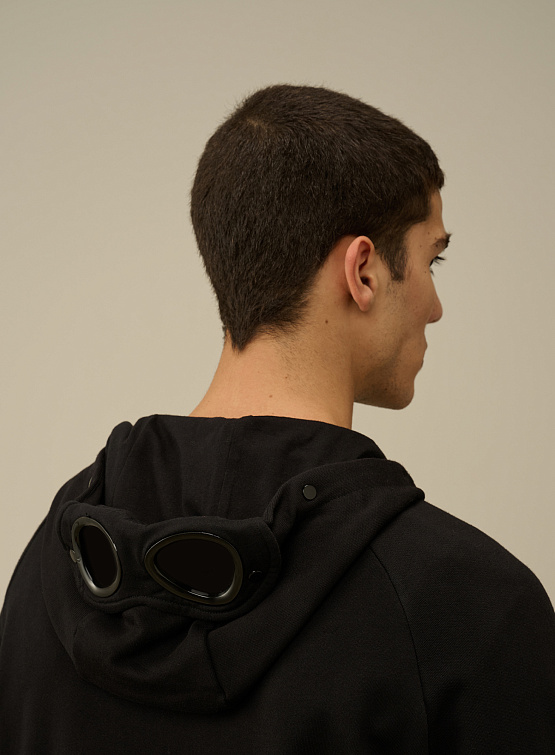 Зип-худи C.P. Company Diagonal Raised Fleece Black