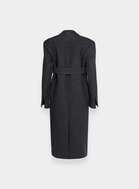 Женское пальто System Studios Structured Belt Coat Charcoal Grey