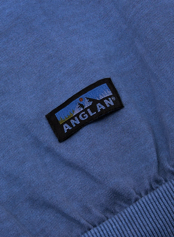 Свитшот ANGLAN Reversible Pigment Two Layer Washed Blue