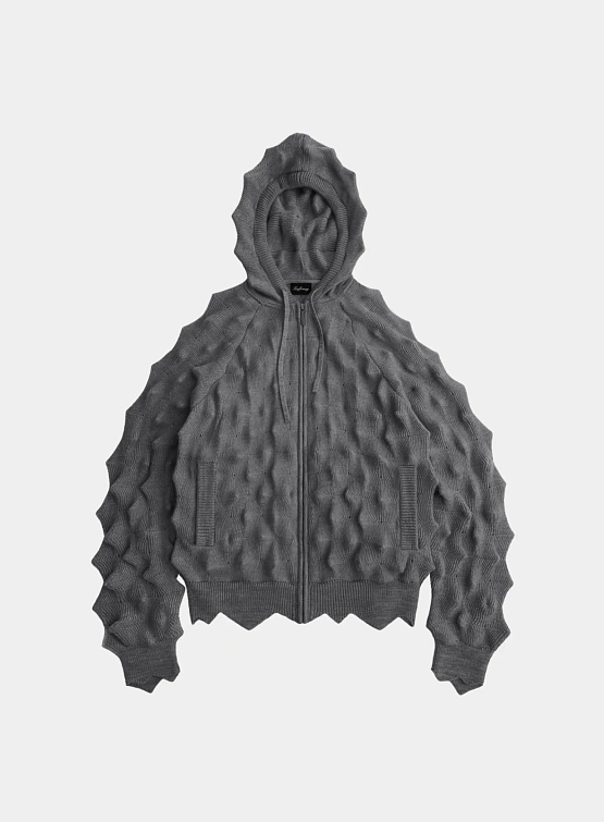 Зип-худи MADFRENZY Spiked Zip-Up Grey