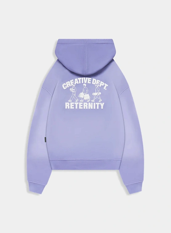 Худи RETERNITY Creative Dept Logo Washed Purple