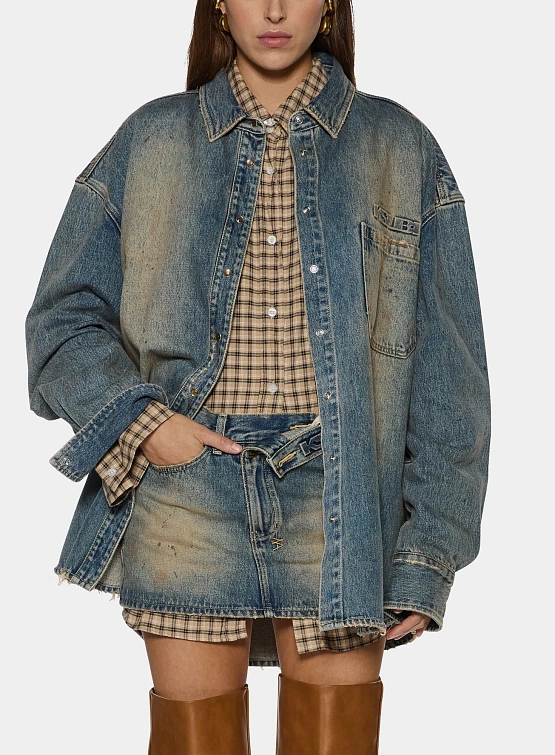 Женская рубашка Ksubi Oversized Dune Denim