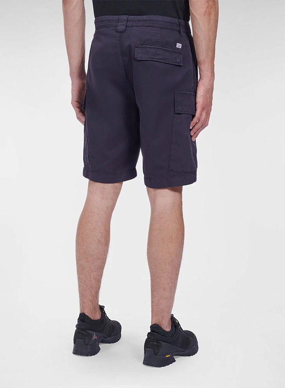 Шорты C.P. Company Cotton/Linen Shorts Total Eclipse