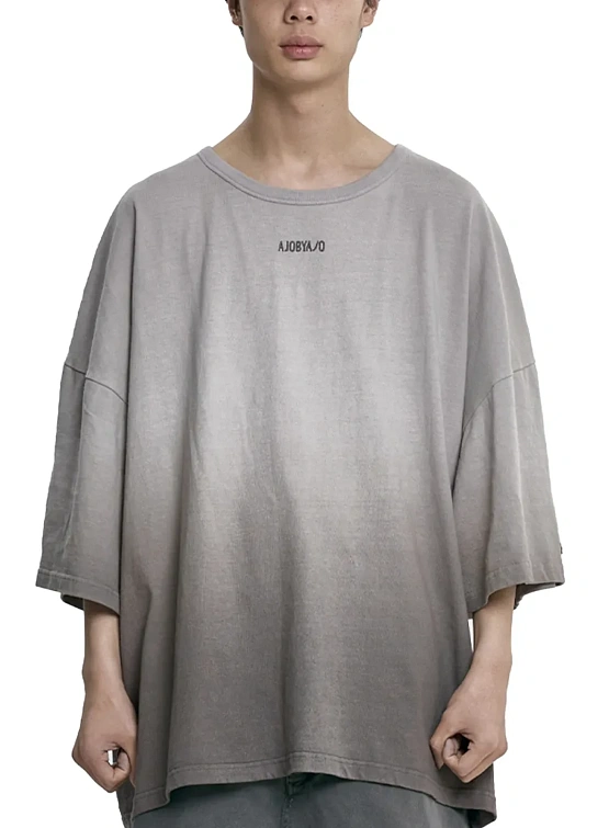Футболка AJOBYAJO Gradation Washed Charcoal
