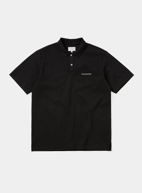 Поло thisisneverthat T-Logo S/S Jersey Polo Black