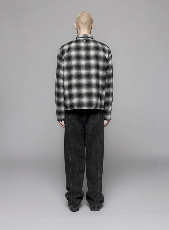 Куртка Han Kjøbenhavn Padded Checked Dark Grey