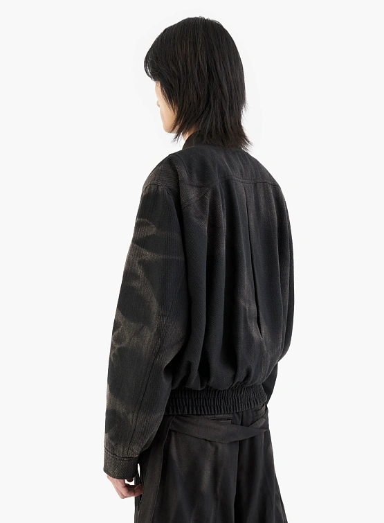 Бомбер JIYONGKIM Sun-Bleached Pleated Black