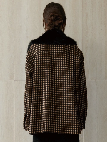 Шарф-воротник EPINGLER Collar Neck Cape Fur Black