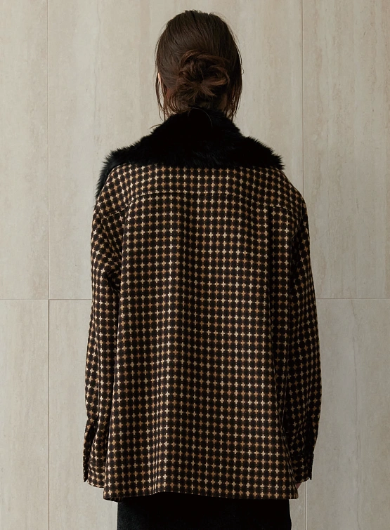 Шарф-воротник EPINGLER Collar Neck Cape Fur Black