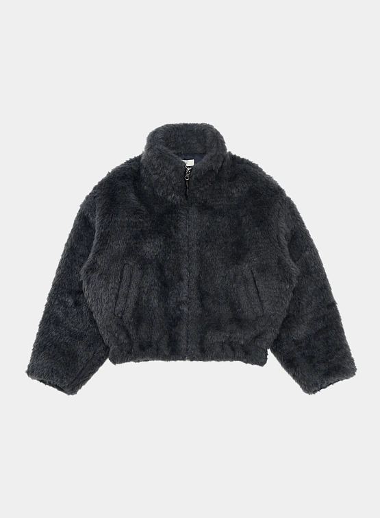 Женская флисовая куртка AMOMENTO Hairy Fur Blouson Charcoal