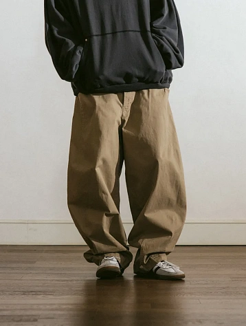 Брюки ANGLAN Pit Pocket Dart Chino Balloon Beige