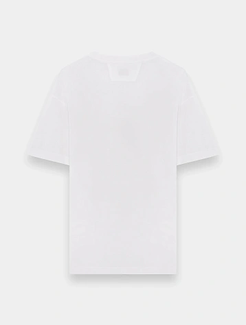 Футболка C.P. Company 30/1 Jersey Logo Gauze White
