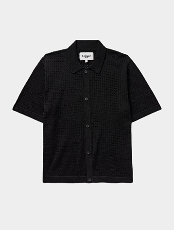 Рубашка Corridor Pointelle Buttondown Black