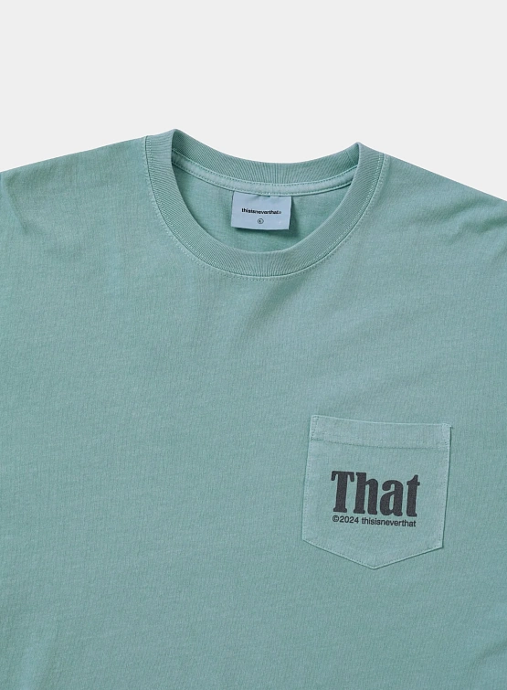 Лонгслив thisisneverthat That Pocket L/S Tee Light Teal