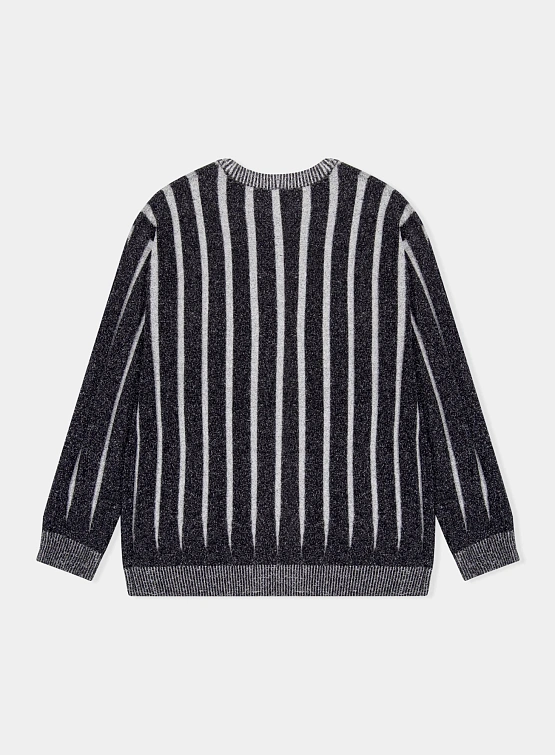 Свитер YESEYESEE Stipe Knit Pullover Black
