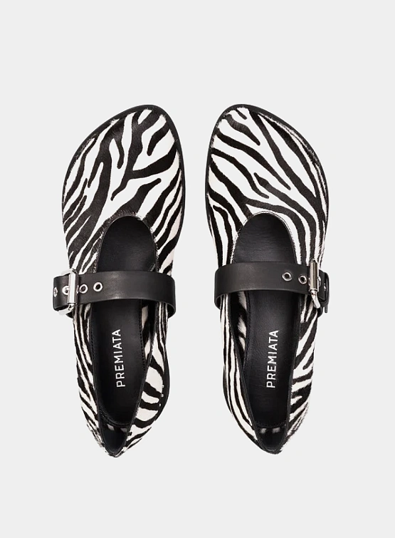 Женские балетки Premiata Matt Nero M7155