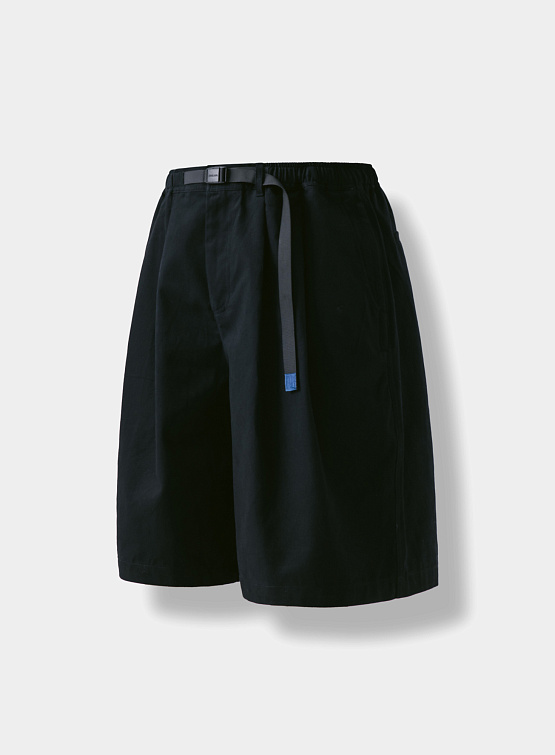 Шорты ANGLAN Twill Tuck Belt Wide Half Pants Black