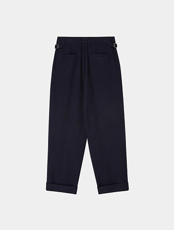 Брюки AFTER PRAY Cuff Two Tuck Wool Navy