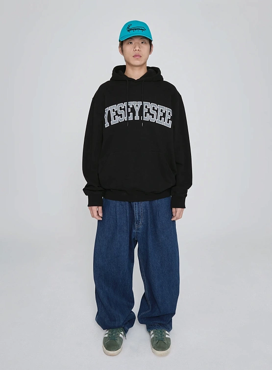 Худи YESEYESEE Arch Logo Hoodie Black
