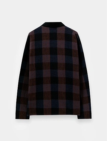 Лонгслив Song for the Mute L/S Polo Towel Check Black